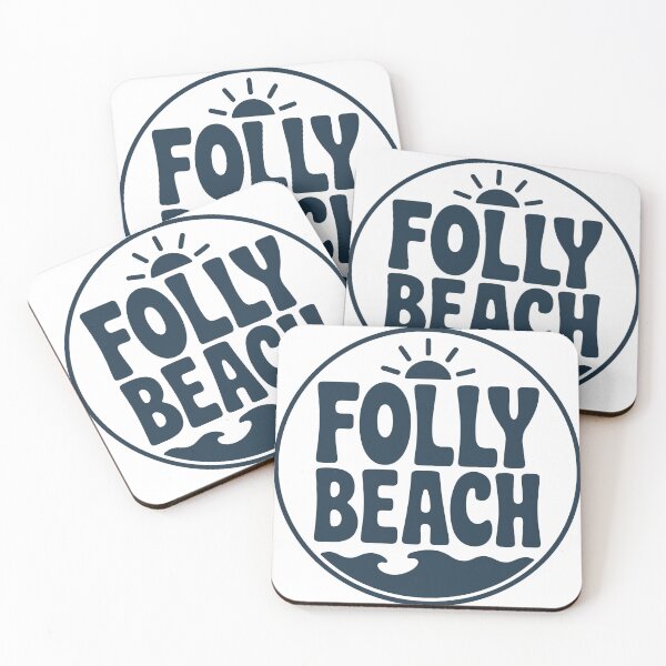 Item preview, Folly Beach South Carolina Retro Surfboard Sunset Sticker designed and sold by PixelWaveBD.