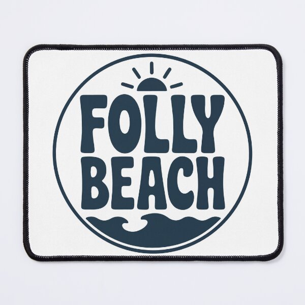 Item preview, Folly Beach South Carolina Retro Surfboard Sunset Sticker designed and sold by PixelWaveBD.