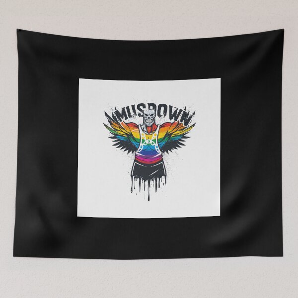 Item preview, Muscular Rainbow Gym Pride – Bold Queer Art Statement designed and sold by InkDazzle.