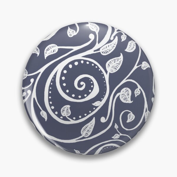 Item preview, Vines in Blue designed and sold by Delilah Espinosa.