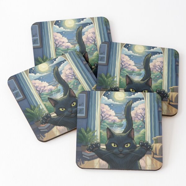 Item preview, Midnight Cat Attack designed and sold by OooWeeArt.