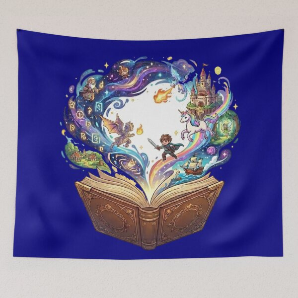 Item preview, Magic Fantasy Book - Portal to Adventure Anime Art designed and sold by WalterAdd.