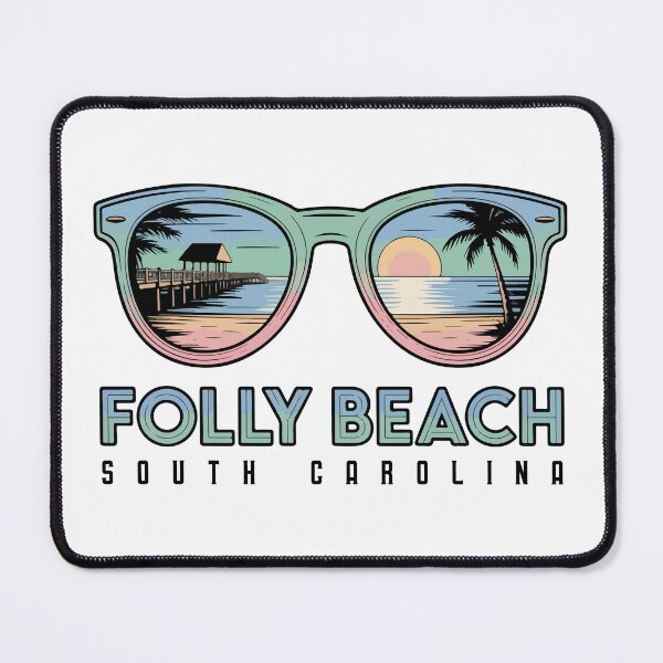 Item preview, Folly Beach South Carolina Sunglasses Reflection Summer Beach designed and sold by PixelWaveBD.