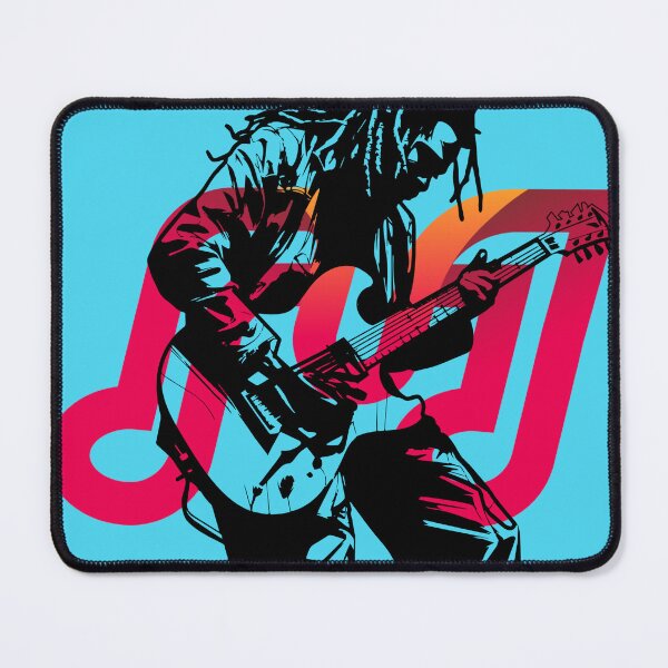 Item preview, Electric Rhythm - Guitarist and Soundwave Art designed and sold by Mini Pixel Perfect Co..