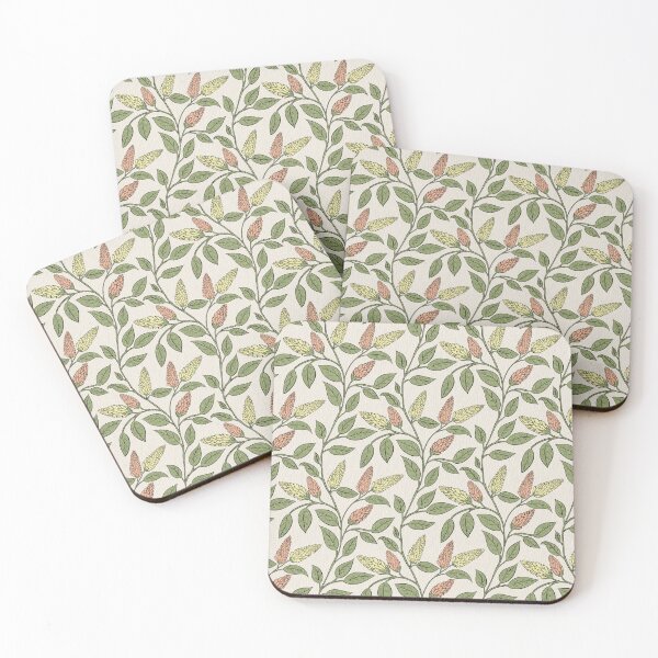 Item preview, Celosia Argentea: Botanical Pattern in Soft Colors designed and sold by Nekogobido.