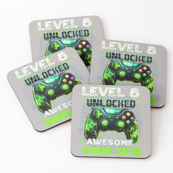Item preview, Level 8 Unlocked Birthday Boy Gamer 8th Video Game 2018 designed and sold by mjohnson9.