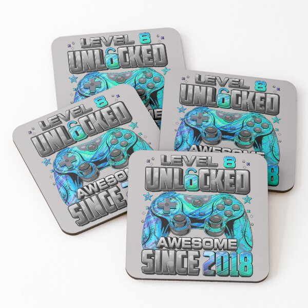 Item preview, Level 8 Unlocked Awesome Since 2018 8th Birthday Gaming designed and sold by mjohnson9.