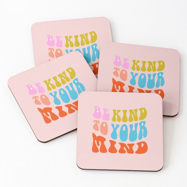 Item preview, Be Kind To Your Mind Retro Wavy Typography Design designed and sold by Artsy Corner.