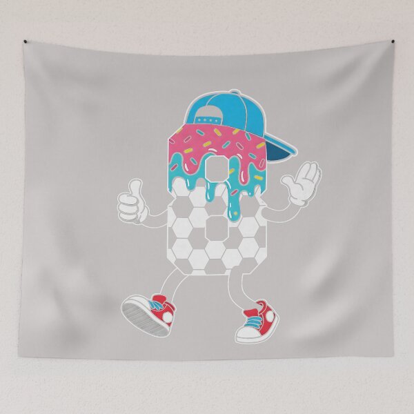 Item preview, Soccer 8 Year Old Ice Cream Drip Youth 8th Birthday Boy 8 designed and sold by MabelWells.