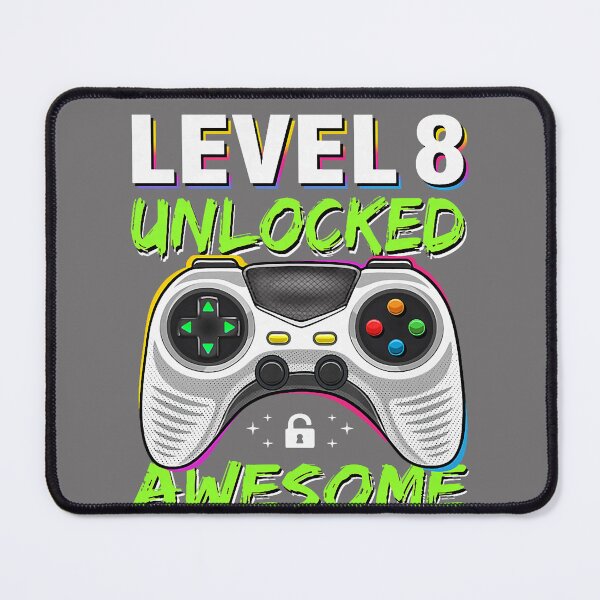 Item preview, Level 8 Unlocked Awesome Since 2018 8th Birthday Gaming Boys designed and sold by KristineLi.