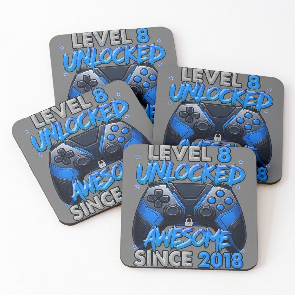 Item preview, Level 8 Unlocked Awesome Since 2018 8th Birthday Gaming  designed and sold by KristineLi.