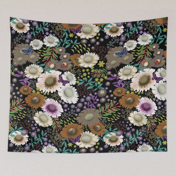Item preview, Midnight Wildflowers designed and sold by phatlizzardart.