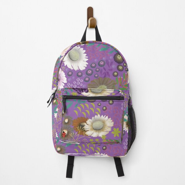 Item preview, Midnight Wildflowers on lilac designed and sold by phatlizzardart.