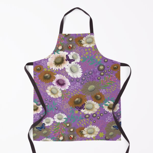 Item preview, Midnight Wildflowers on lilac designed and sold by phatlizzardart.