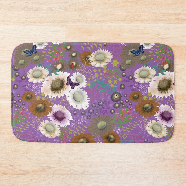 Item preview, Midnight Wildflowers on lilac designed and sold by phatlizzardart.
