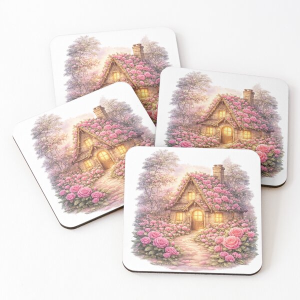 Item preview, Enchanted Rose Cottage – Romantic Fairy Garden House | Soft Floral Fantasy Aesthetic designed and sold by MrsMimpi.