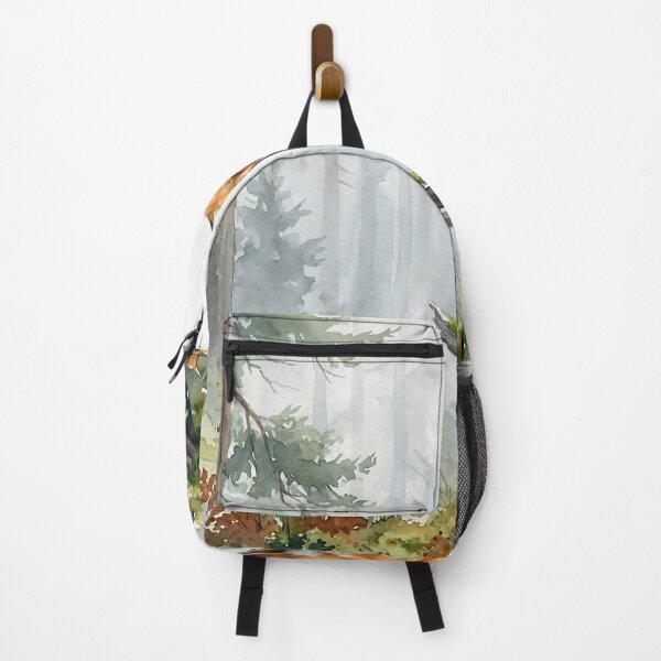 Item preview, Red fox in the mystical Nordic misty forest designed and sold by Ratatosk-AI.