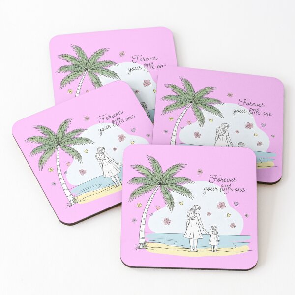 Item preview, Forever Your Little One – Mother and Daughter Holding Hands on the Beach designed and sold by Sea Gem.