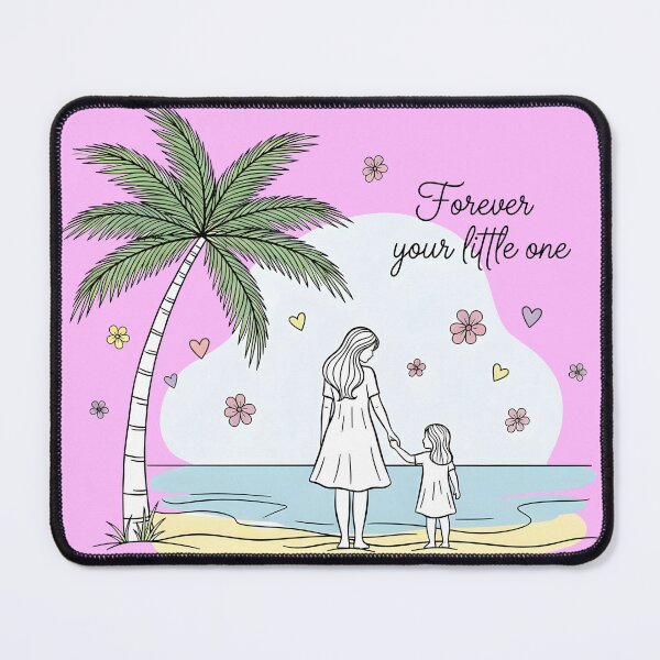 Item preview, Forever Your Little One – Mother and Daughter Holding Hands on the Beach designed and sold by Sea Gem.