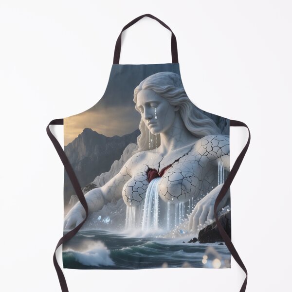 Item preview, Shattered Heart – Melancholic Marble Sculpture designed and sold by AuraloomAtelier.