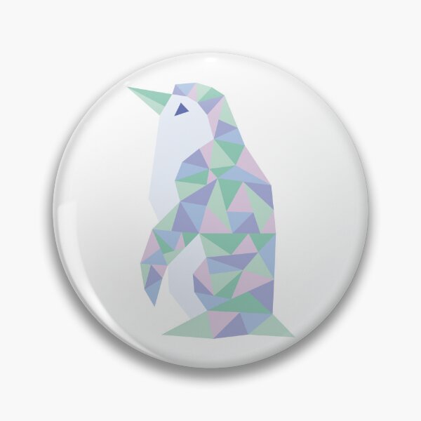 Item preview, Abstract polygonal penguin designed and sold by SilverFroggee.