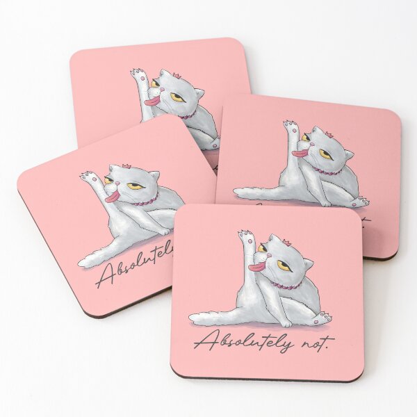 Item preview, Sassy girly white cat - absolutely not designed and sold by art-injoy.