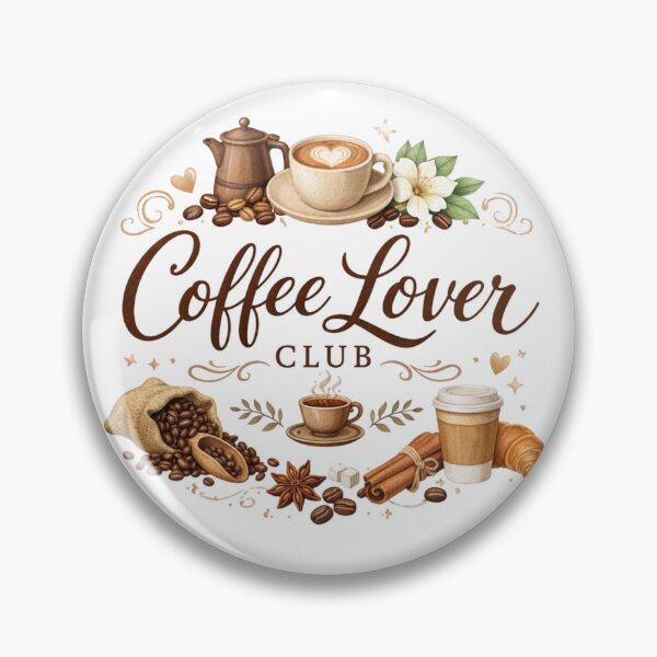 Item preview, Coffee Lover Club Aesthetic Design | Cute Coffee Quote for Baristas & Caffeine Lovers designed and sold by Sanika arts .