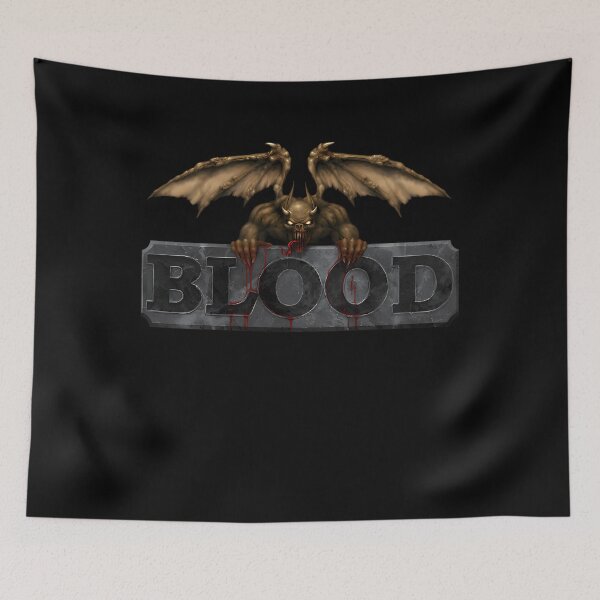 Artikelvorschau, Monolith Blood DOS 1997 PC-Spiel Gargoyle-Logo entworfen und verkauft von CreatingOnline.
