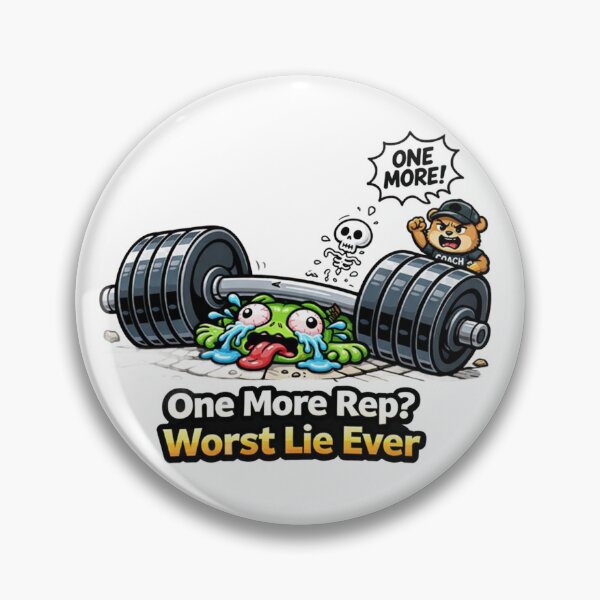 Item preview, One More Rep They Said – Funny Gym Frog Meme Sticker | Relatable Workout Fail Humor designed and sold by les3cerises.