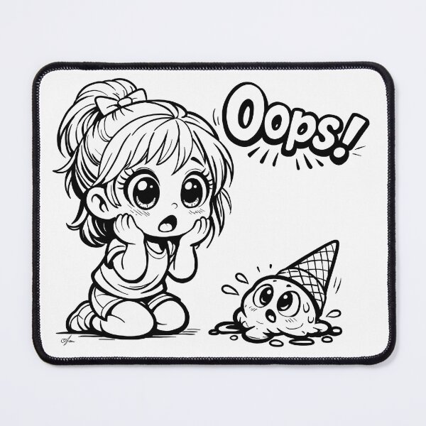 Item preview, Oops! Girl with ice cream designed and sold by TasiaZenzura.