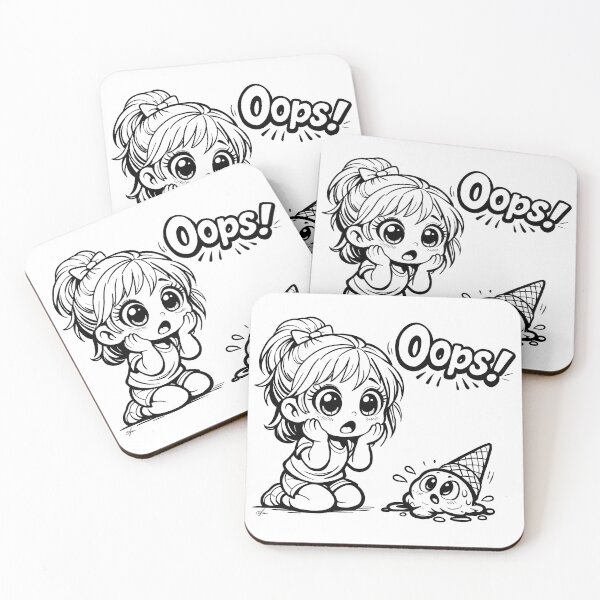 Item preview, Oops! Girl with ice cream designed and sold by TasiaZenzura.