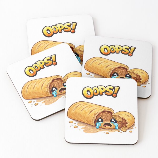 Item preview, Oops Sausage Roll – Cute Kawaii Food Fail | Happy Accident Series designed and sold by Kevin Shearer.