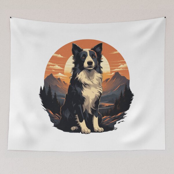 Item preview, Hiker Border Collie Dog Mum Gift designed and sold by NicolasGlowArt.