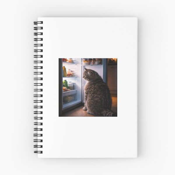 Item preview, Midnight Fridge Thoughts Cat designed and sold by LovelyCatGalaxy.
