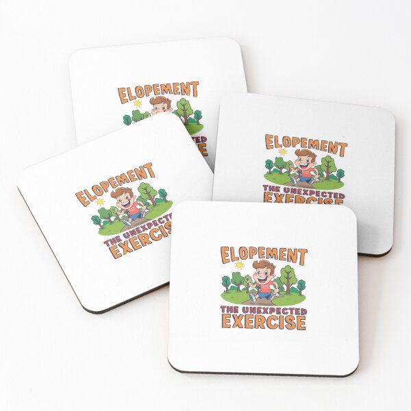 Item preview, Elopement: the unexpected exercise — funny running illustration designed and sold by Rue Market.