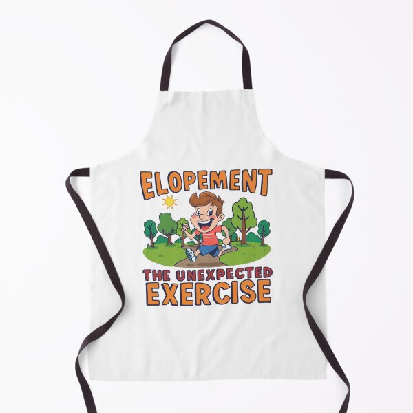 Item preview, Elopement: the unexpected exercise — funny running illustration designed and sold by Rue Market.