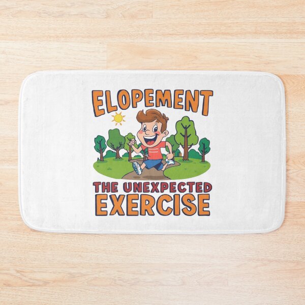 Item preview, Elopement: the unexpected exercise — funny running illustration designed and sold by Rue Market.