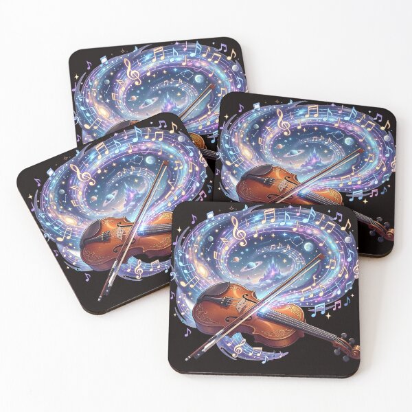 Item preview, Cosmic Symphony Violin Anime Art designed and sold by WalterAdd.