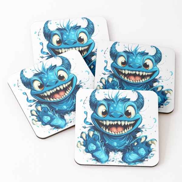 Item preview, Blue Monster Gift for Son designed and sold by NicolasGlowArt.
