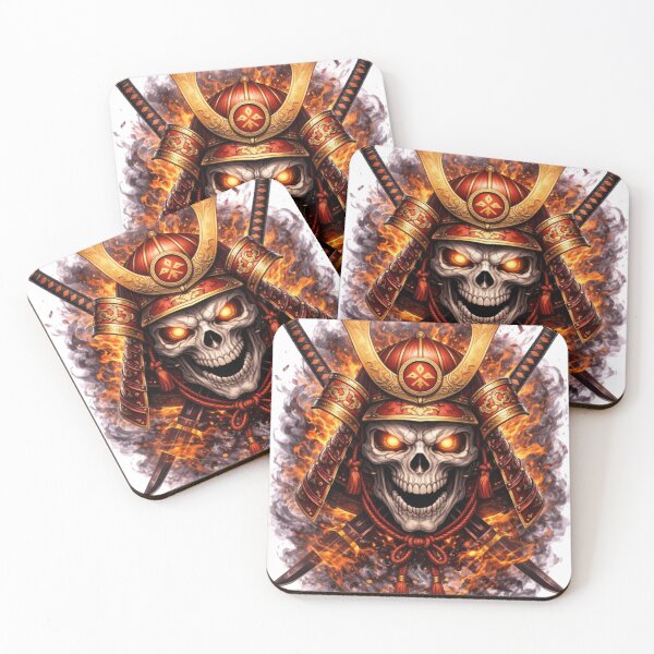 Item preview, Samurai Skull Warrior – Dark Bushido Spirit designed and sold by RØNI AI.