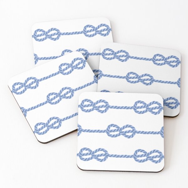 Item preview, Nautical blue rope knots designed and sold by Dana Du.