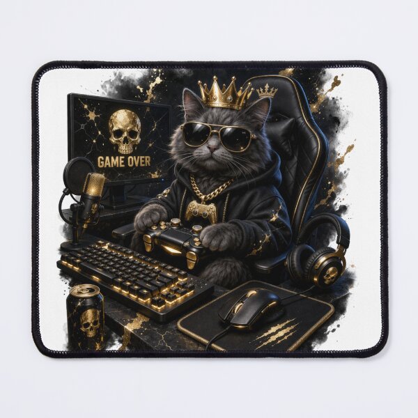 Item preview, Pro Gamer Cat Victory Fashion Cute Gaming Sticker designed and sold by MyDesignNest1.