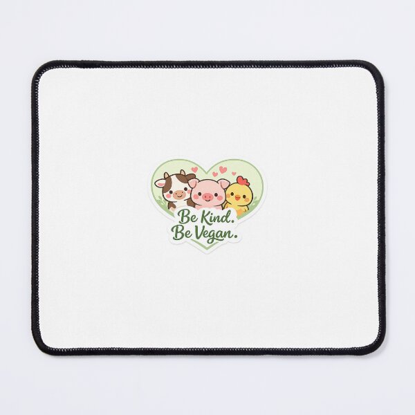Item preview, Be Kind Be Vegan Cute Animal Sticker | Vegan Lifestyle Aesthetic Plant Based Design designed and sold by Humpty143.