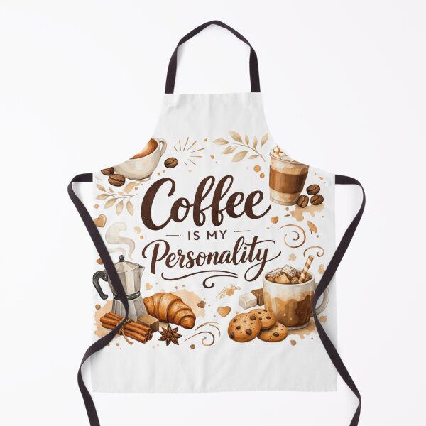 Item preview, Coffee Is My Personality – Cute Aesthetic Coffee Lover Quote Design designed and sold by Sanika arts .