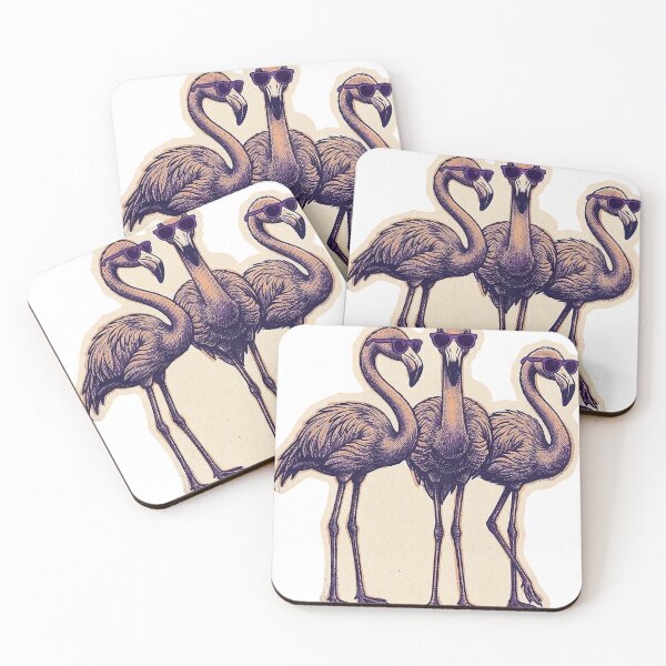 Item preview, Flamingos with sunglasses designed and sold by MasterShong.