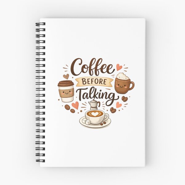 Item preview, Coffee Before Talking Cute Design | Funny Coffee Lover Quote Aesthetic Illustration designed and sold by Sanika arts .