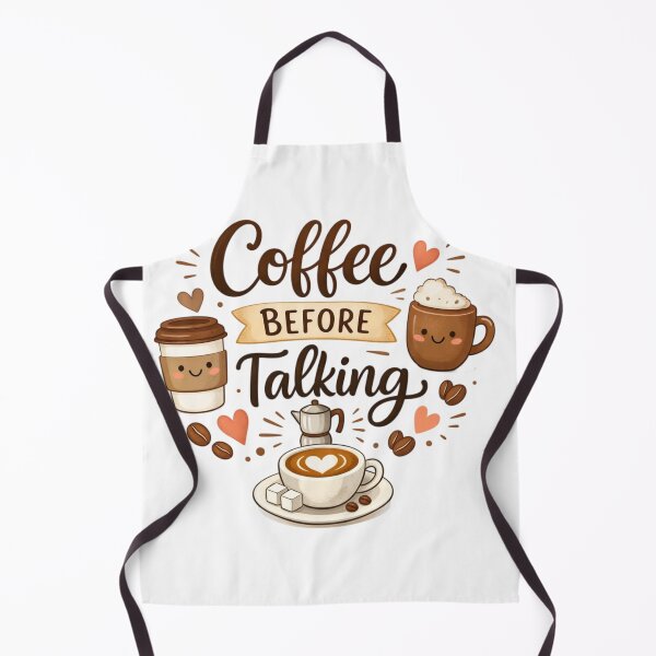 Item preview, Coffee Before Talking Cute Design | Funny Coffee Lover Quote Aesthetic Illustration designed and sold by Sanika arts .