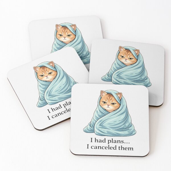 Item preview, I had plans... I canceled them introvert cat designed and sold by spidercolapinto.
