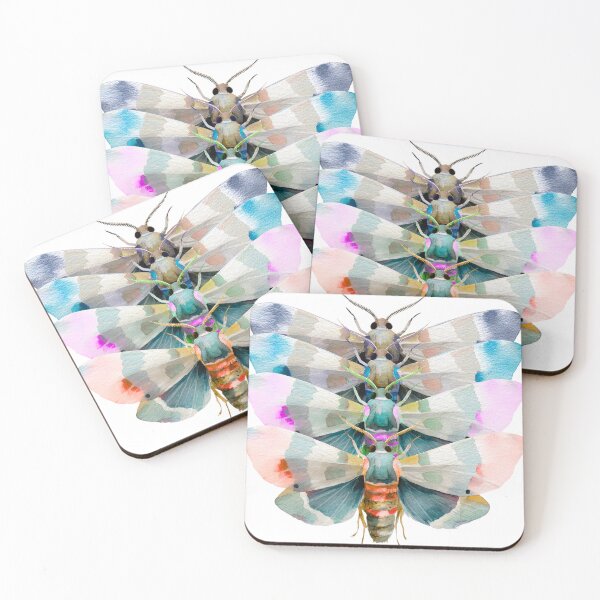 Item preview, Surreal Colorful Moth Art designed and sold by AnimaliaStar.