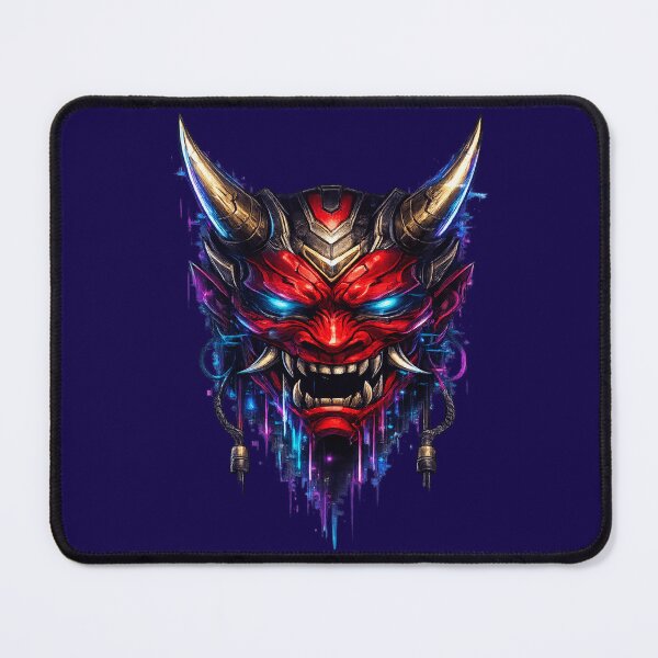 Item preview, Cyber Oni Mask Neon Demon Japanese Style designed and sold by _Drip Syndicate_.